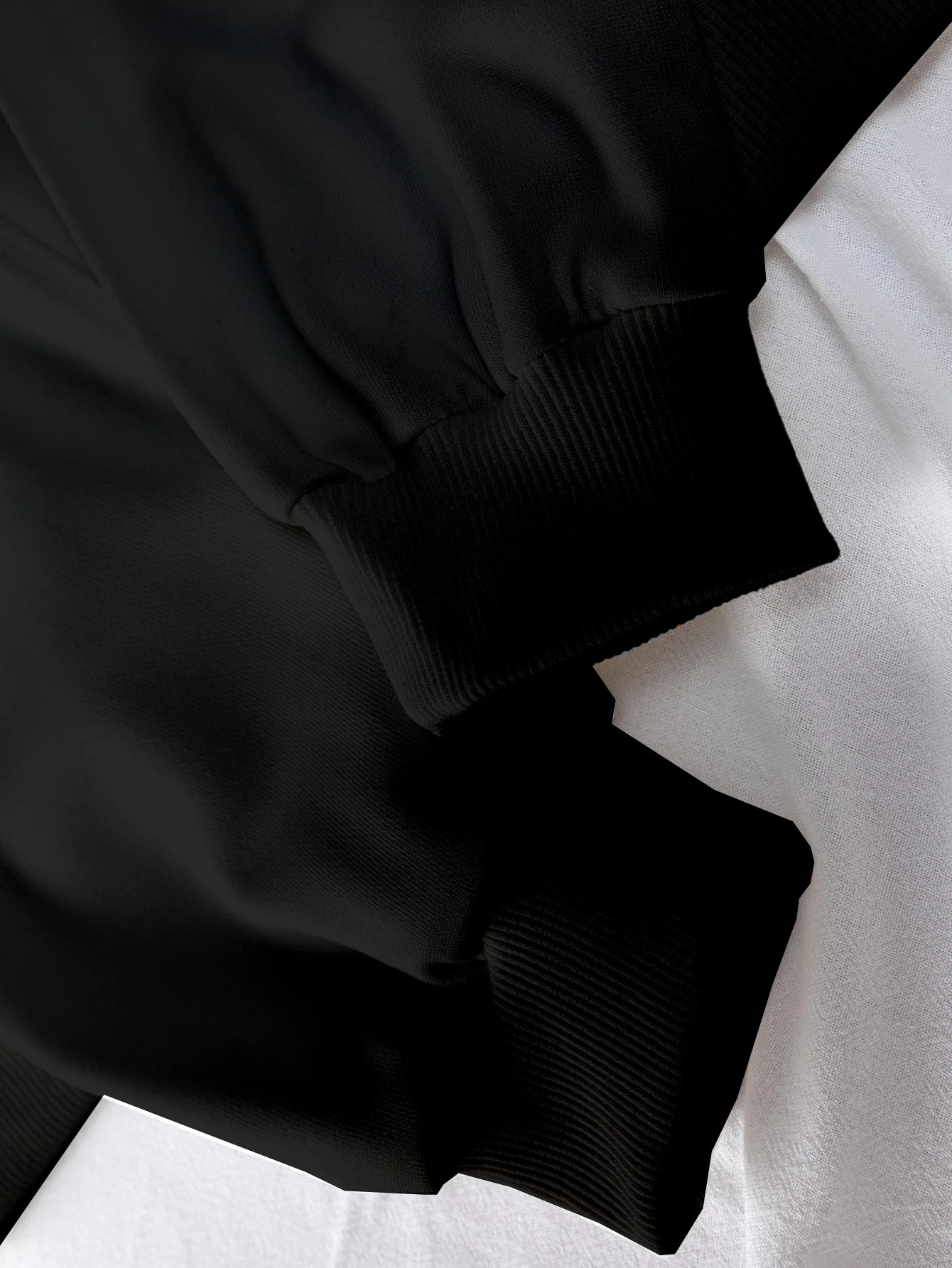 [가을과 겨울 할로윈 호박 박쥐 흑백 프린트 여성 데일리 캐주얼 패션 얇은 크루넥 후드티