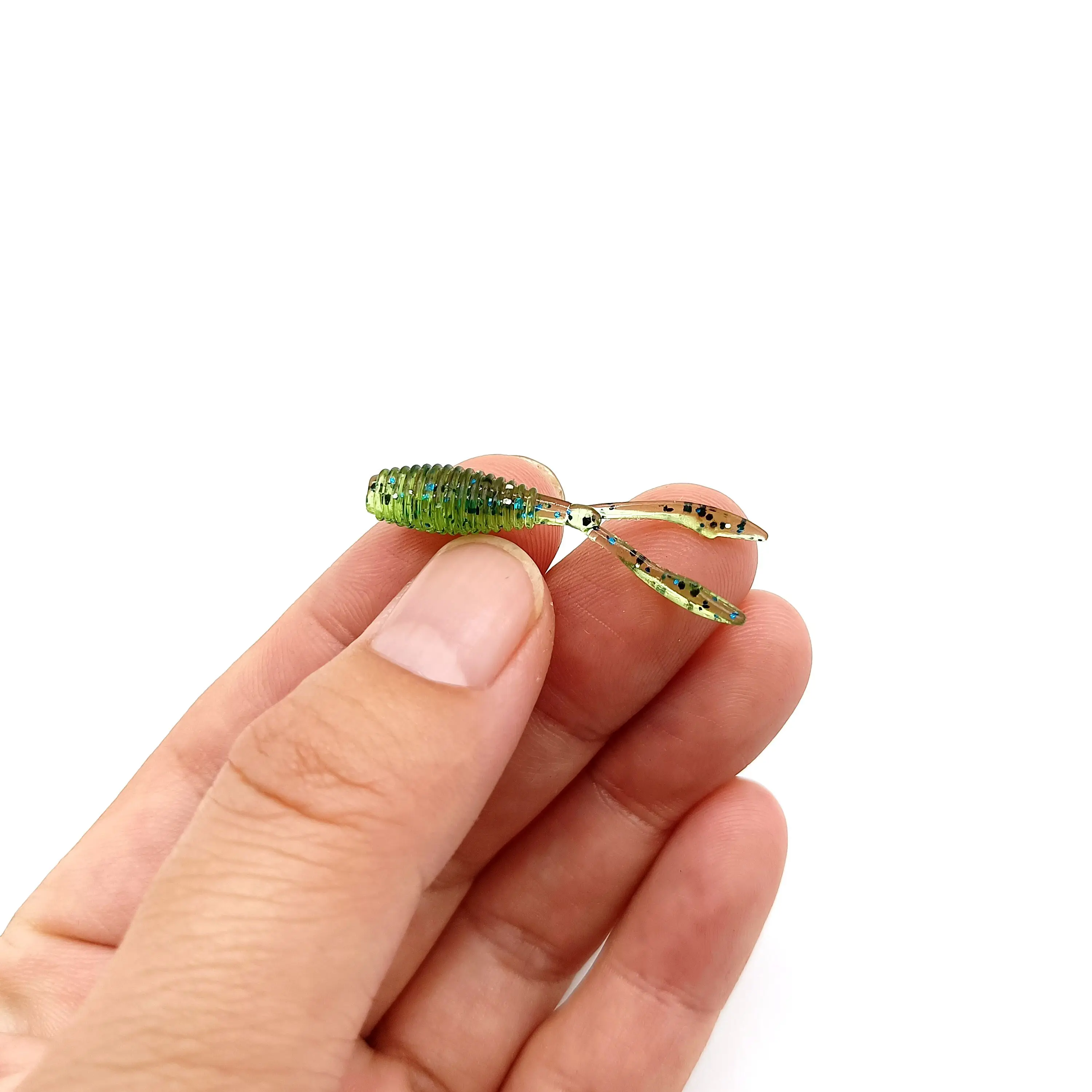 DUODUOYU 10PCS Mini Ajing Soft Fishing Lure  0.4g/35mm Twin Tail Isca Artificial Wobbler Ocean Rock Silicone Fishing Tackle