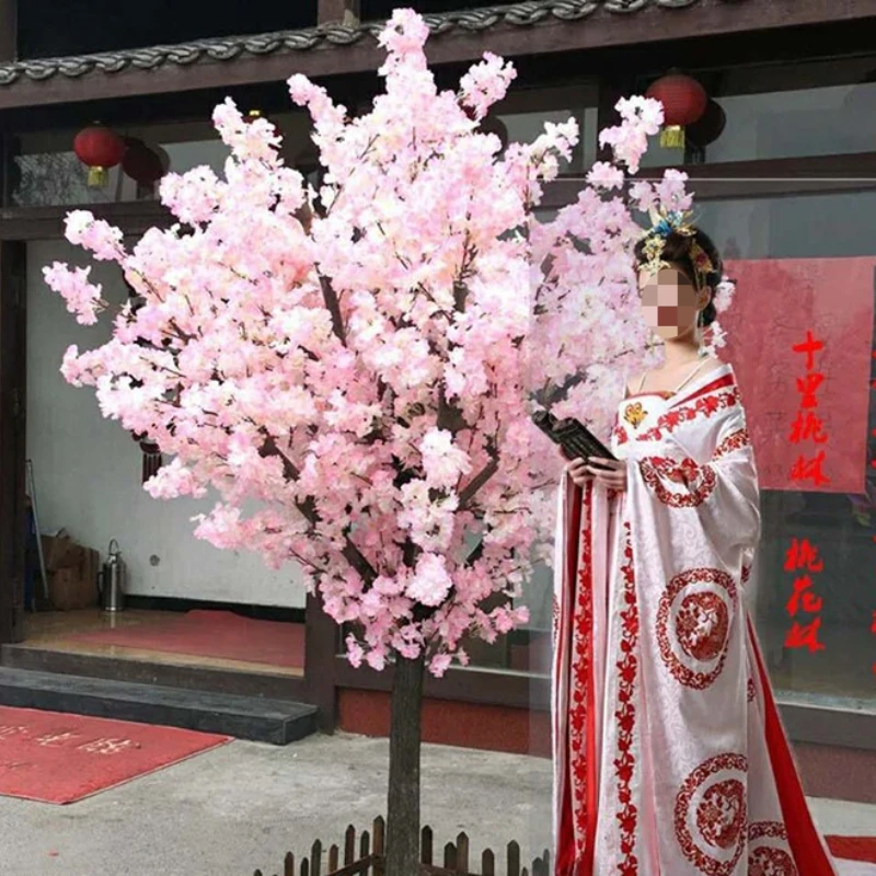 

Artificial cherry blossoms indoor decoration fake tree wishing tree shopping mall hotel decoration wedding artificial flowers