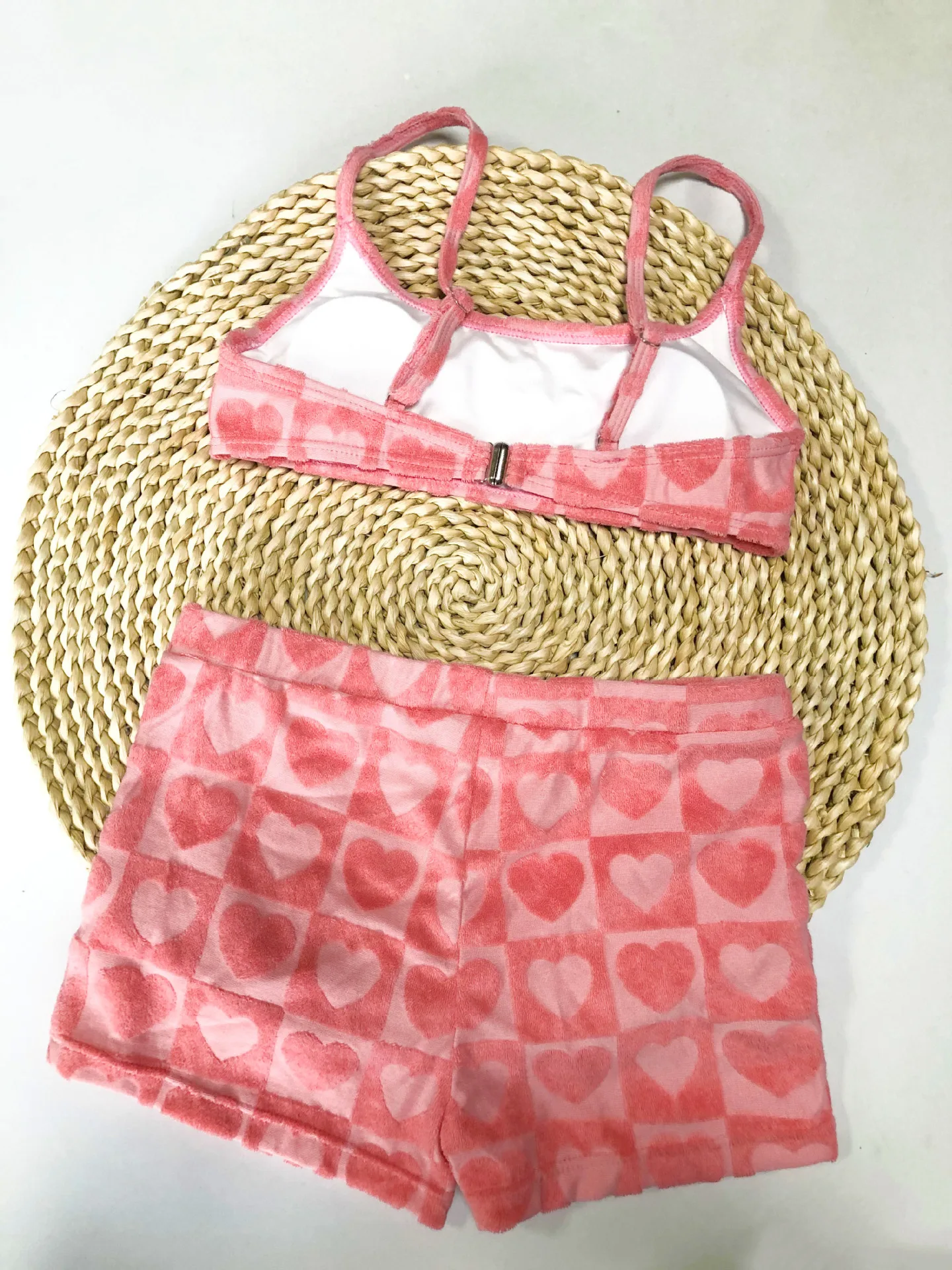 Sexy rosa Bikini-Set für Damen, 2025, Sommer, hohe Taille, Boxershorts, Badeanzug, Damen, Strandmode, Tankini, Badeanzüge für Damen