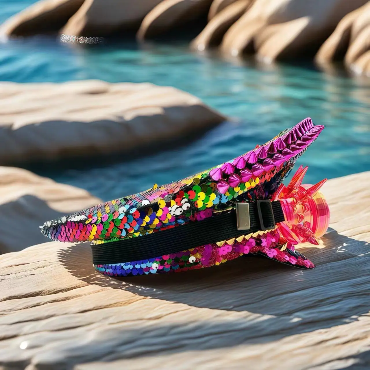 スチームパンク キャプテンハット ラインストーン付きゴーグル付き バーニングマンフェスティバル用 女性用、ミリタリーアクセサリー＆男性用キャップ