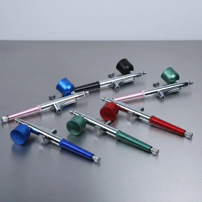 Portable Single Action Airbrush 0.3mm Nozzle Spray Pen for Leather Painting Model Making Nail Art Decor