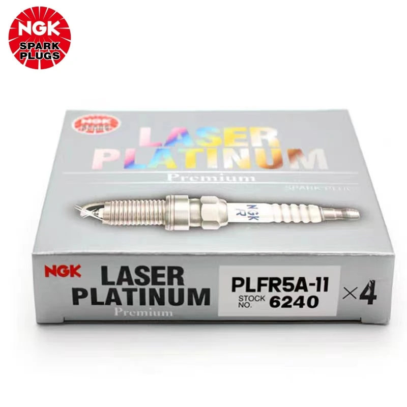 4/6PCS Original NGK PLFR5A-11 6240 Laser Platinum Spark Plugs For