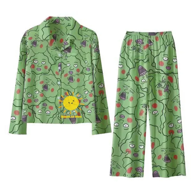 

qq023Аниме Mobu Saiko Hyaku костюмы для косплея ямочка зеленая ночная рубашка костюмы Хэллоуин карнавал вечерние подарки Cos Unis