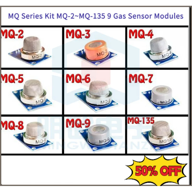 mq-series-gas-sensor-module-kit-mq-2~mq-135-9pcs-high-sensitivity-for-arduino-diy-electronic-gas-detection-projects
