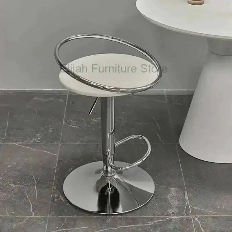 

Bar Sturdy Nordic Chairs White Adjustable Height Modern Make Up Bar Stools Relaxing Waiting Restaurante Muebles Home Furniture