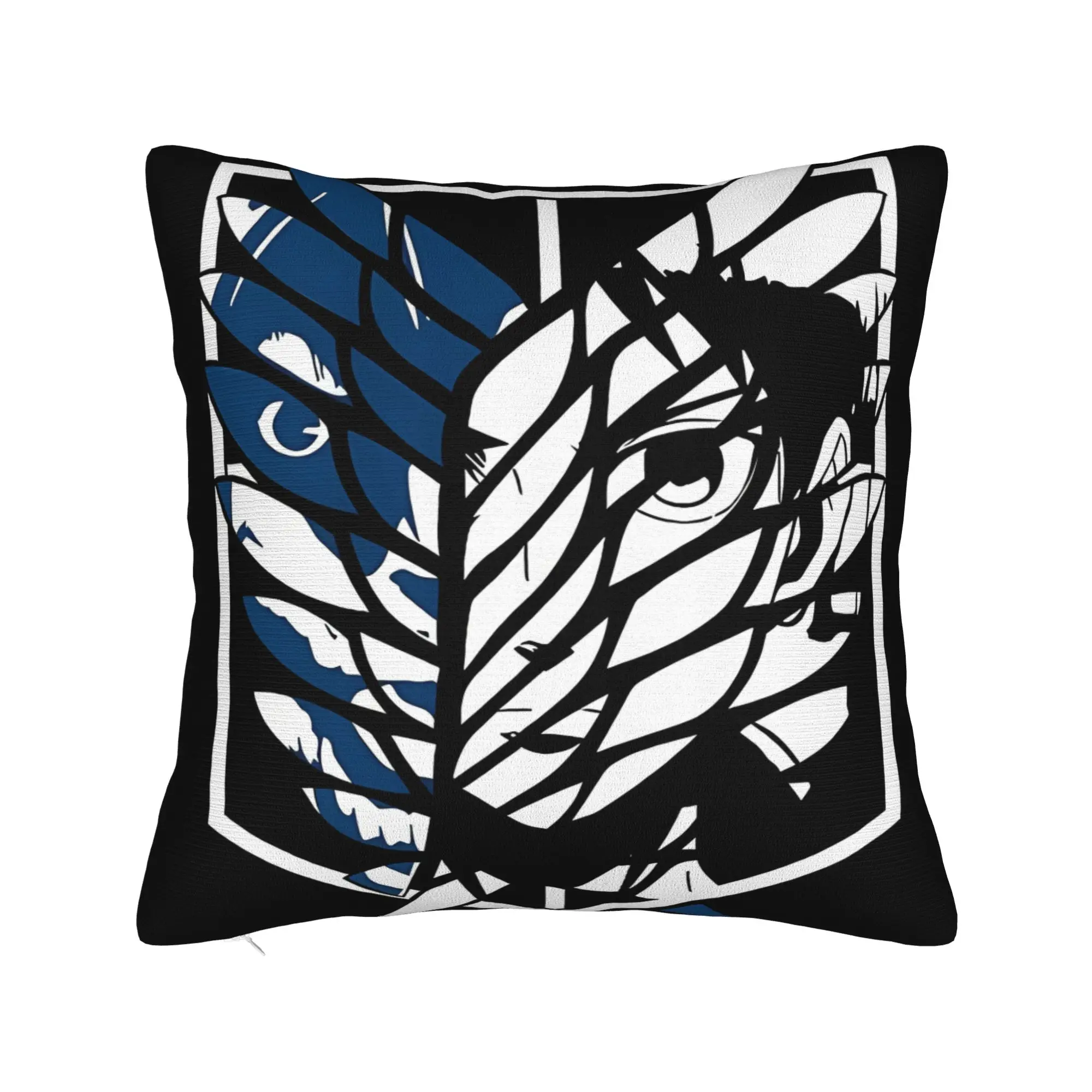 Attacks on Titans Pillow Case  Comfy Pillow Cover For Sofa Home Decor Vintage Cushion Cover
