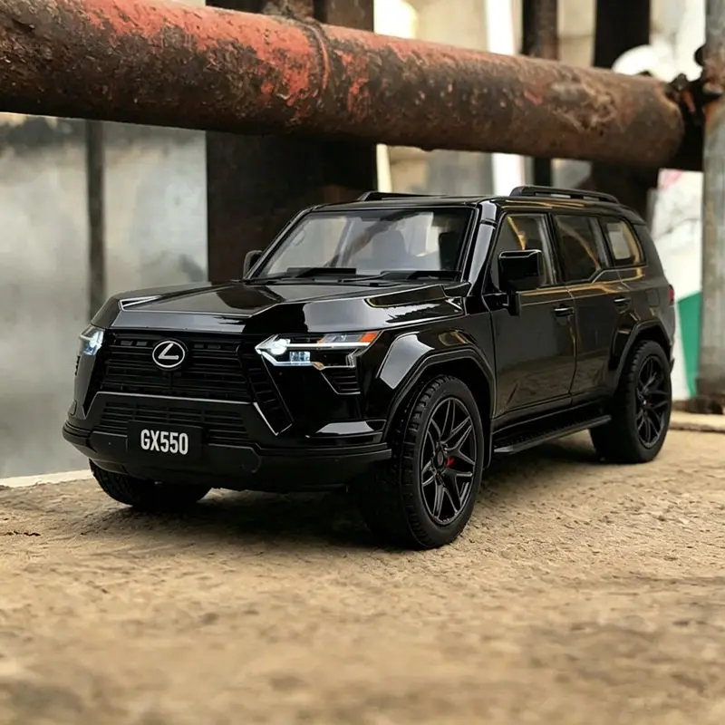 

1:24 GX550 2026 SUV Alloy Luxy Car Model Diecasts Metal Off-road Vehicles Car Model Simulation Sound Light Collection Kids Gifts