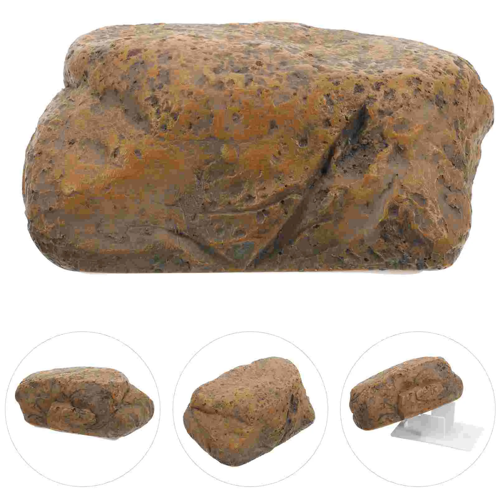 Caja de almacenamiento de piedra Artificial, ocultador de efectivo oculto, imitación de roca, decorativo, seguro para exteriores, llavero, ocultador de llaves para jardín y patio, 3 uds.