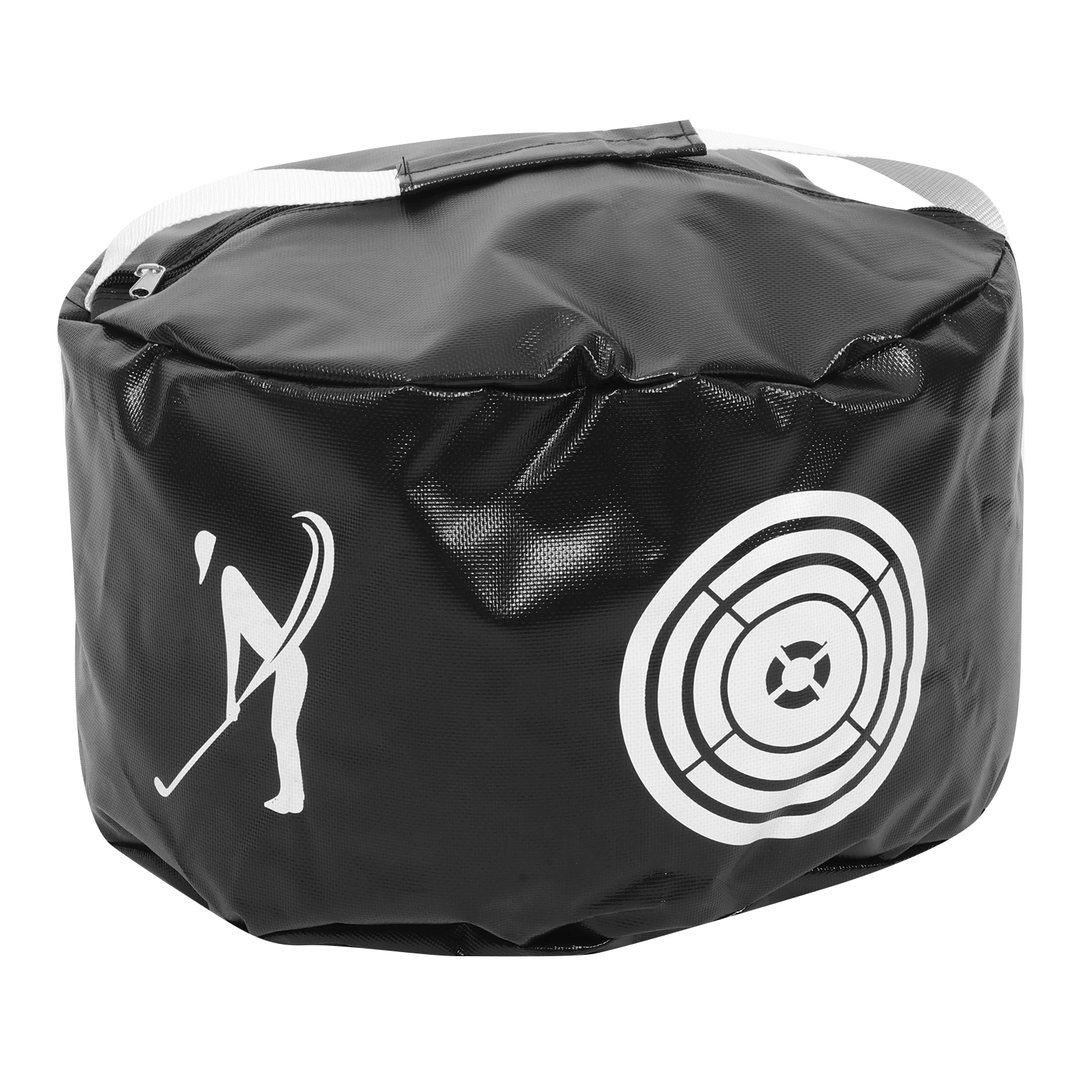 

Golf Swing Training Bag Black Portable Convenient Multiuse Pouch Golfer Accuracy Tool