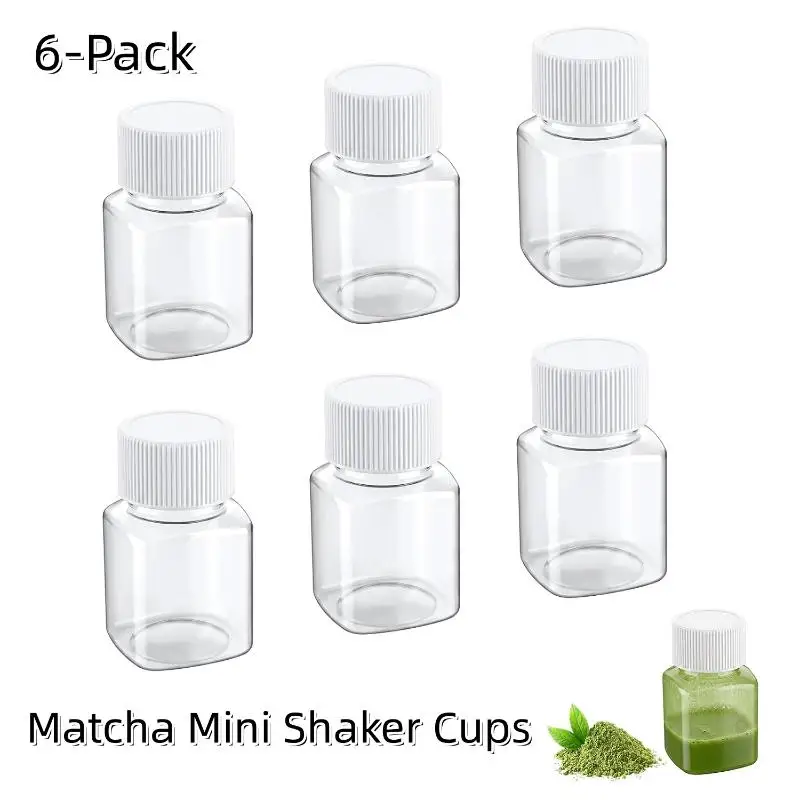 6Pcs Thickened Clear Plastic Fuse Bead Storage Jars Airtight Lids BPA Free For DIY Craft And Small Art Supplies Storage