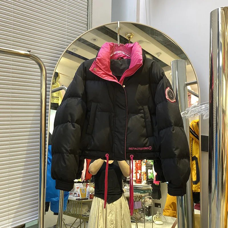 Letters Witte Eendendons Vrouwen Jas 2023 Nieuwe Winter Dikker Donsjacks Vrouwen Stand Kraag Hoge Kwaliteit Vrouwen Donsjacks H563