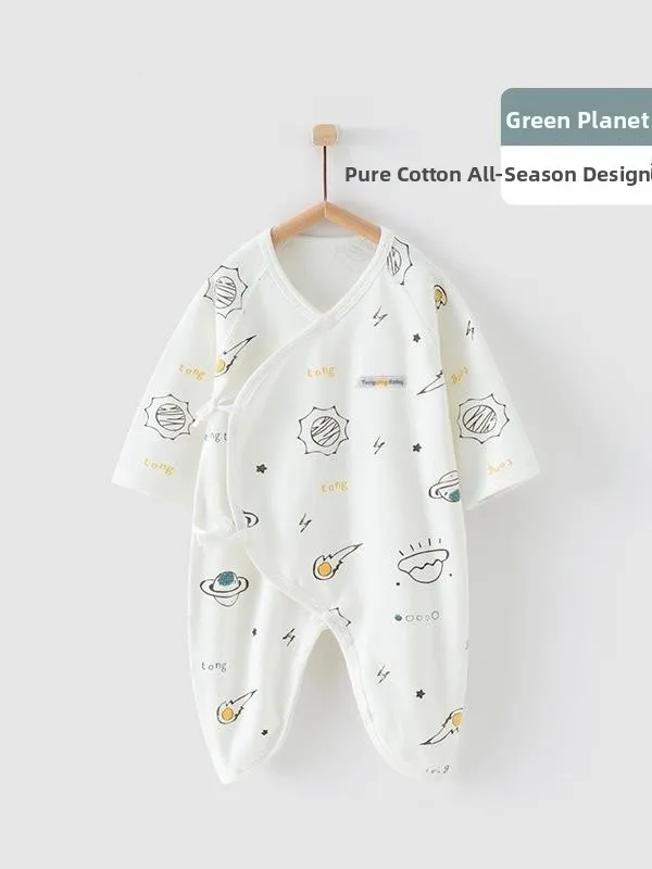 

Baby Summer Thin Non-Bone Clothes Monastic Sle Infant Rers Cotton Blend Lightweight Comfortable for Newborns