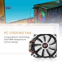 A41Z-SNOWMAN M-T6 4PIN CPU Cooler Master 6 Heatpipe Double Fans 12Cm Cooling Fan LGA775 1151 115X 1366 Support  AMD