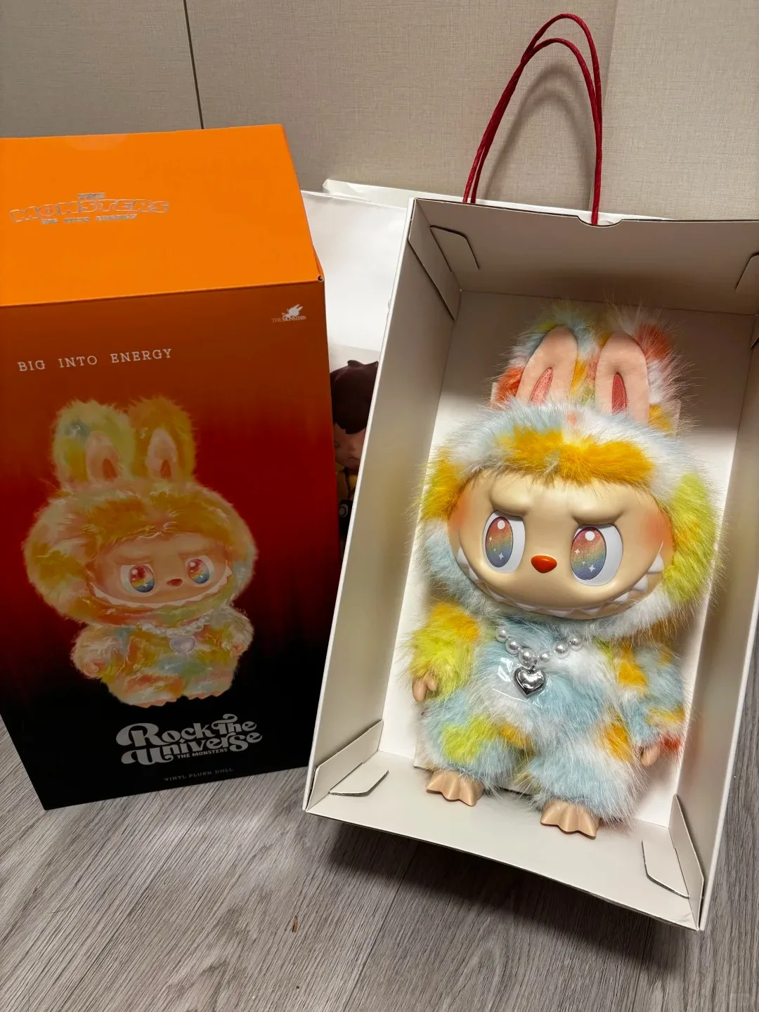 100% Authentic POP MART Labubu The Monsters Rock the Universe High Energy Ahead Confirmed Vinyl Doll Collectible Toy Gift Decor