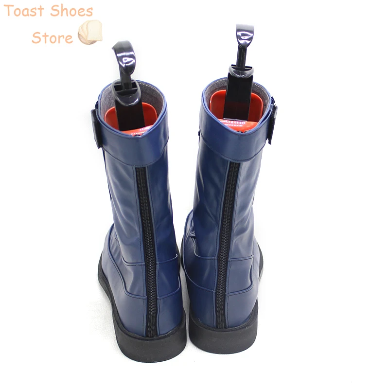 Christopher Smith Cosplay Sapatos, Peacemaker Prop, Sapatos de couro PU, Botas de Carnaval de Halloween