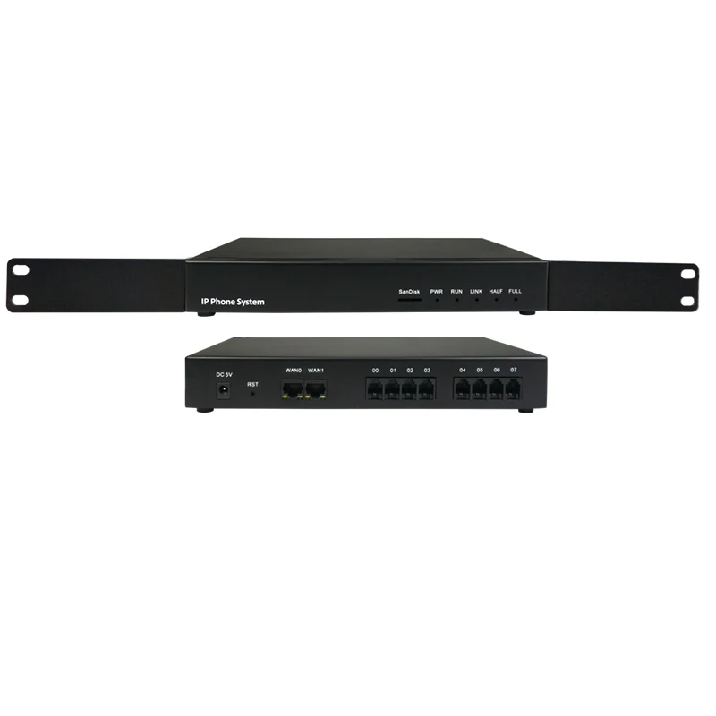 Rack-mountable PBX Voice Gateway IPG108J  RJ11 SIP Call Control 8 FXS Ports