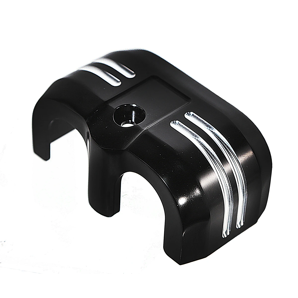 Gloss Black Shallow Cut Ignition Coil Cover For Harley Softail Fatboy Slim Street Bob Breakout Low Rider Fat Bob 18-23