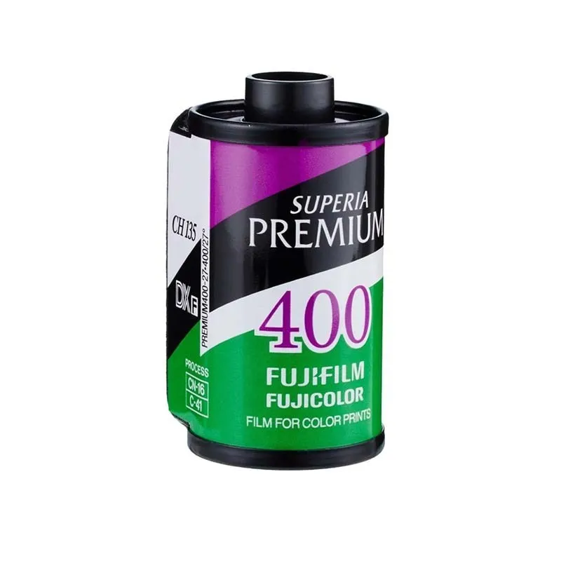 Fujifilm Superia Premium 400 Color 35mm Film 36 Exposure (إصدار ترقية Xtra 400) لكاميرا تنسيق 135 - تاريخ انتهاء الصلاحية: 2026