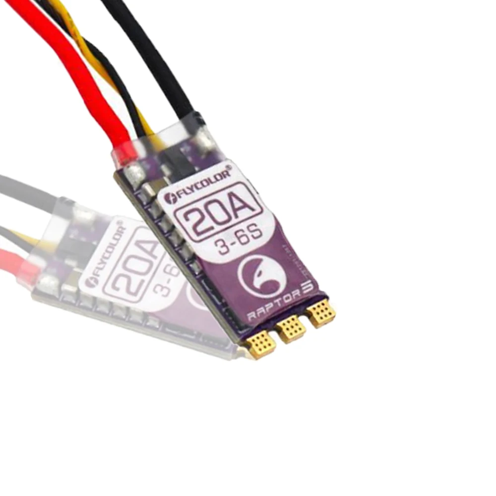 FLYCOLOR Raptor serii 5 ESC 20A 35A 45A 50A regulator prędkości 3-6S bezszczotkowa elektryczna regulacja BL-32 dla dronów wielowirnikowych