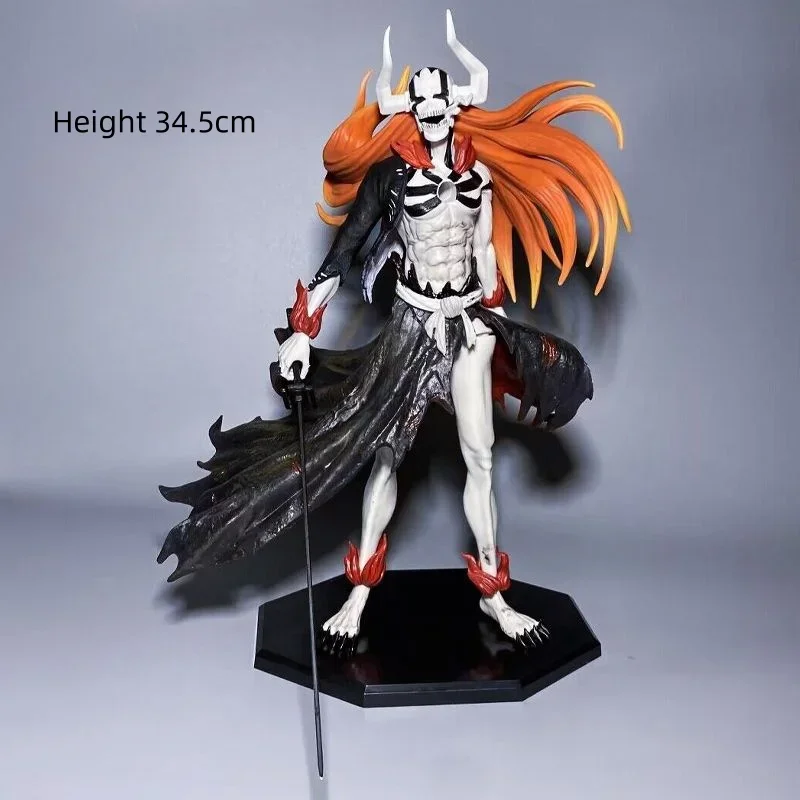 34cm Hot Bleach Hollow Ichigo Gk Anime Figure Pvc Statue Action Figurine Model Collection Doll Room Desk Decoration Toys Kids Gi