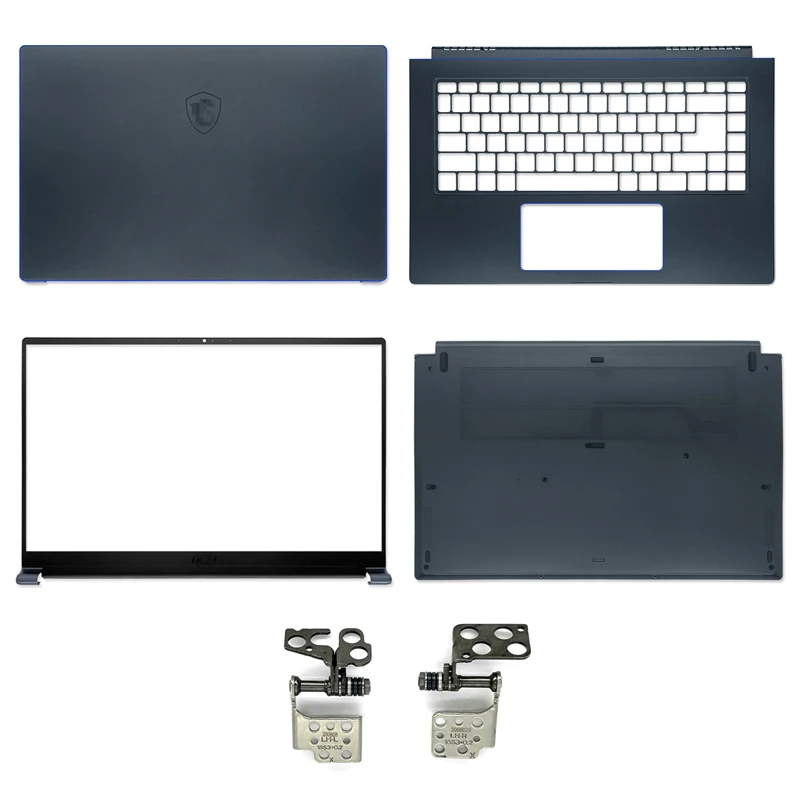 New Original Laptop Top Case For MSI Prestige 15 P15 MS-16S3 MS-16S6 LCD Back Cover/Front Bezel/Palmrest/Bottom Case/Hinges