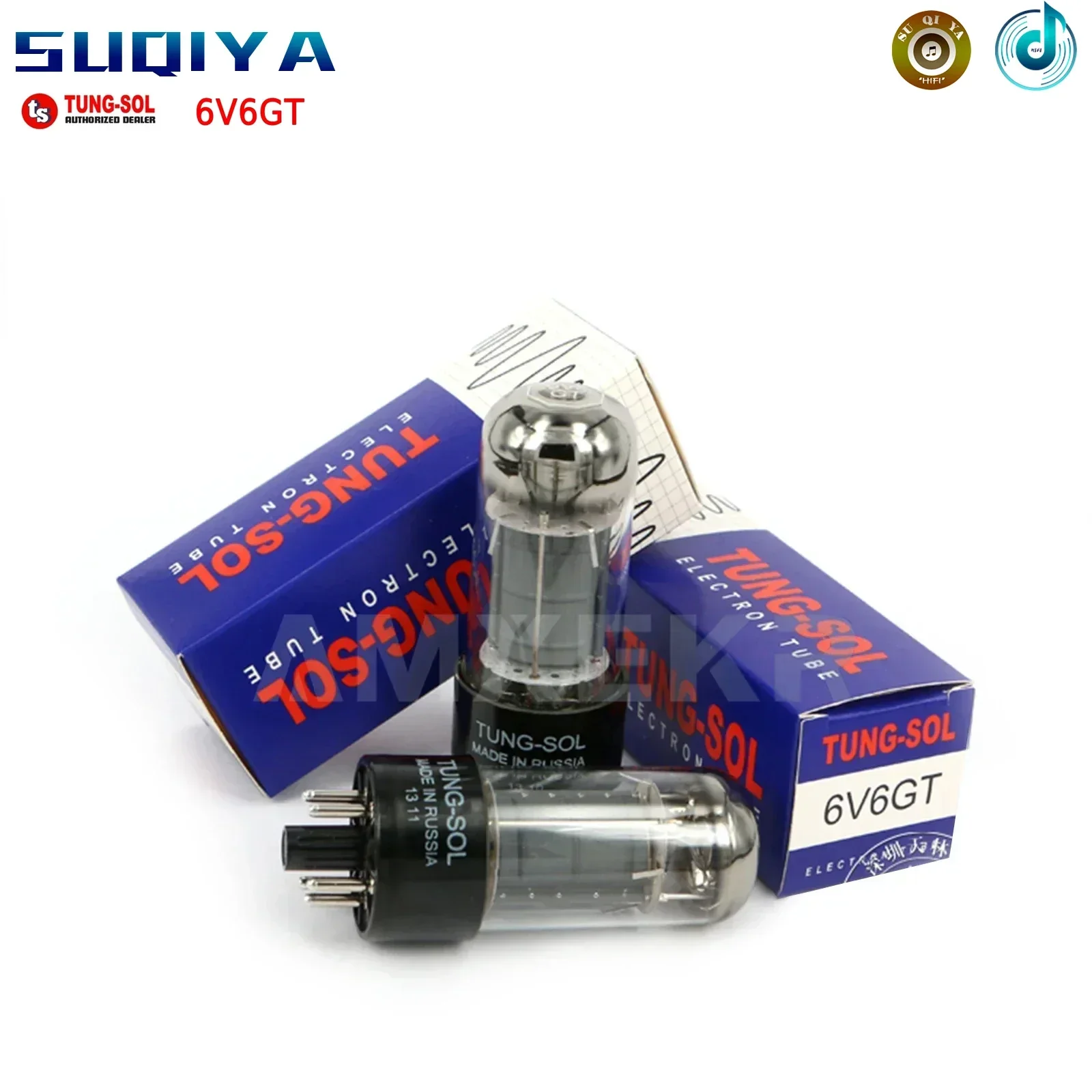 Tubo de vacío SUQIYA-TUNG-SOL 6V6GT 6V6, reemplazo 6P6P 6V6GT 6V6, Kit de amplificador de tubo, válvula de Audio DIY, prueba de fábrica y coincidencia genuina