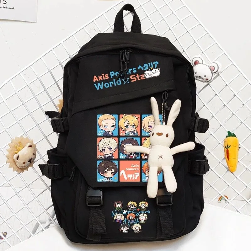 

Anime Axis Powers hetalia APH Print Backpack Teenarges Schoolbag Boys Girls Fashion Outdoor Shoulder Laptop Travel Bags Mochila