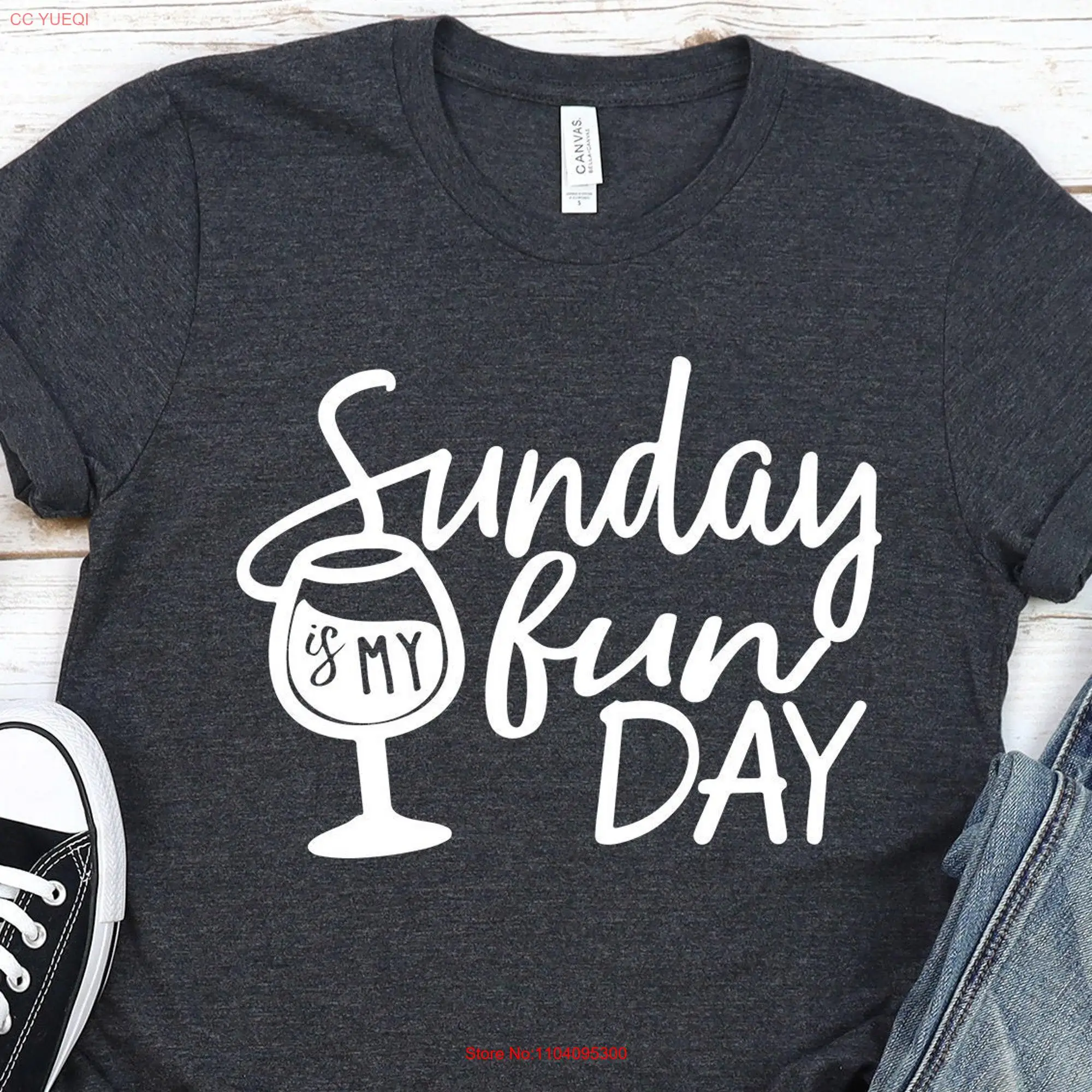 Sunday Funday Wine T Shirt Mom is my Fun Day Lover Brunch For Her Boozy long or short sleeves