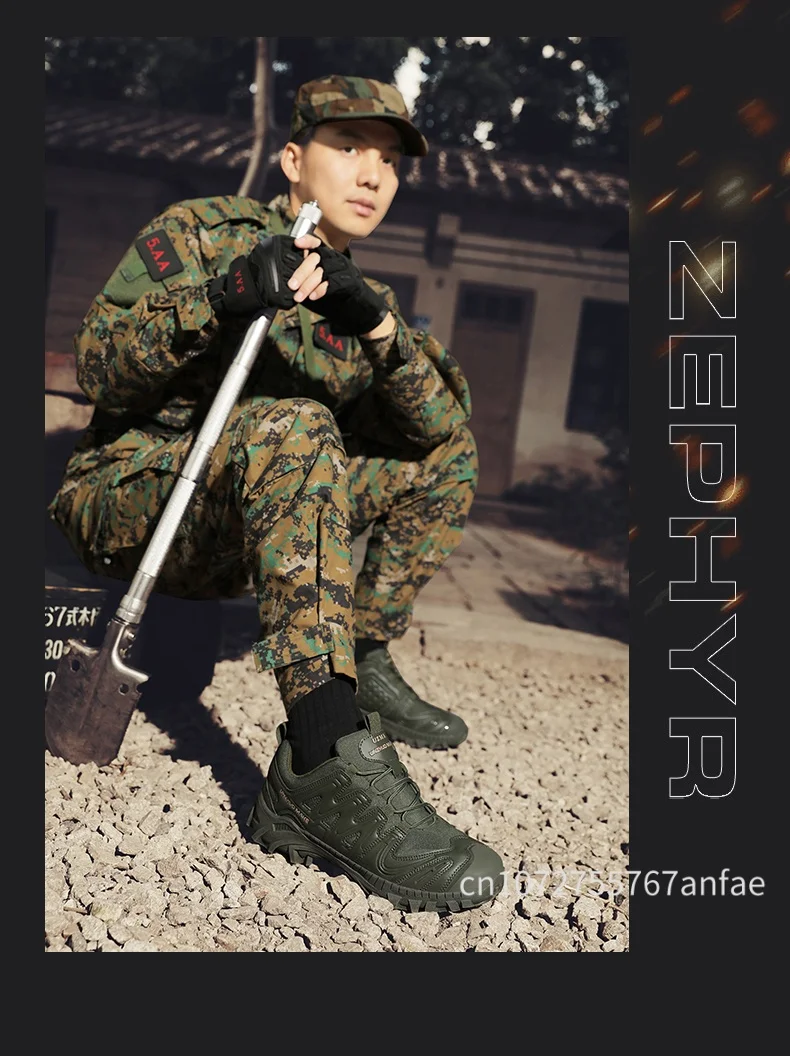 Men Tactical Boot Anti-Slip Work Safety Shoes Waterproof Special Force Army Boots Male Hiking Boot Outdoor Travel Shoe Anti-slip