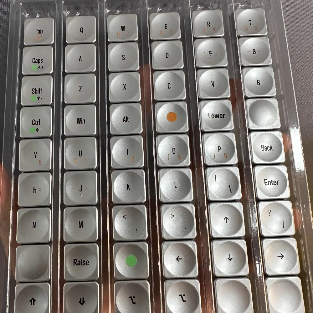 Cornix Argento Bianco LCK/LAK Copritasti Albero trasversale Interruttore a basso profilo Copritasto PBT Rosso Viola Nero Ultra-sottile Artisan Keycap Regalo