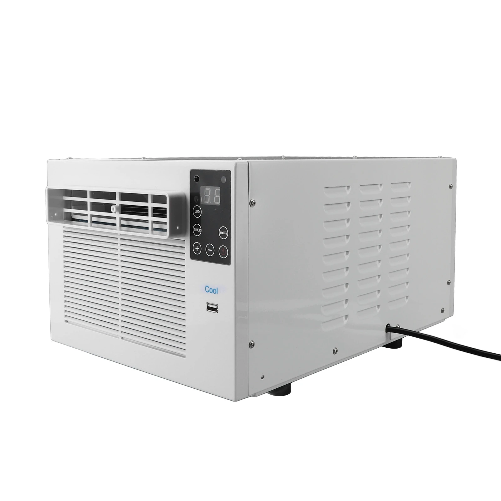 Universal Portable Window Air Conditioner 1900BTU 280W Mini Mobile AC with Remote Control for Home Dorm Office Camping Pet Space