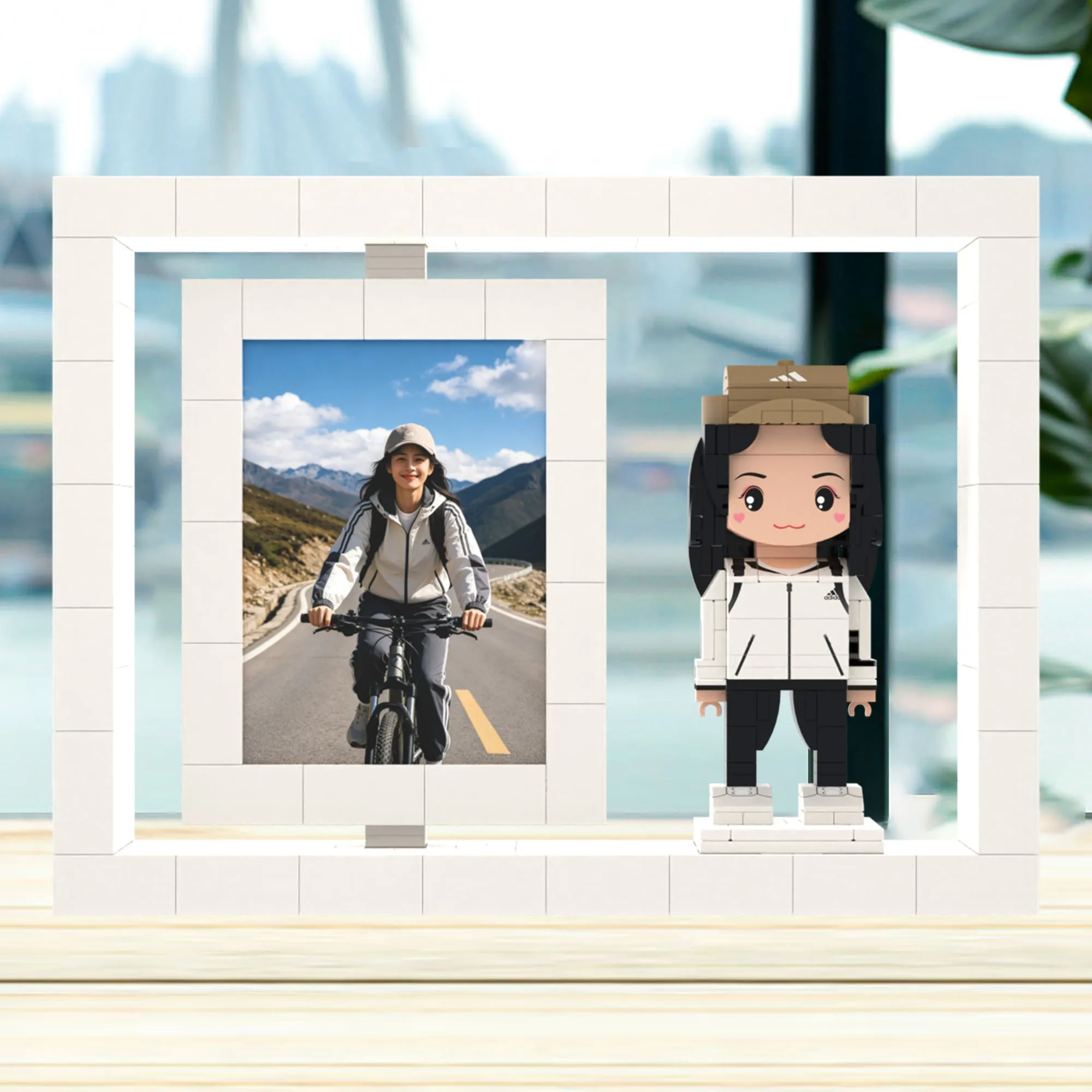 Custom Mini Figure Building Blocks With Photo Frame Personalized DIY Bricks Set Creative Gift For Display My Custom Brickfigures