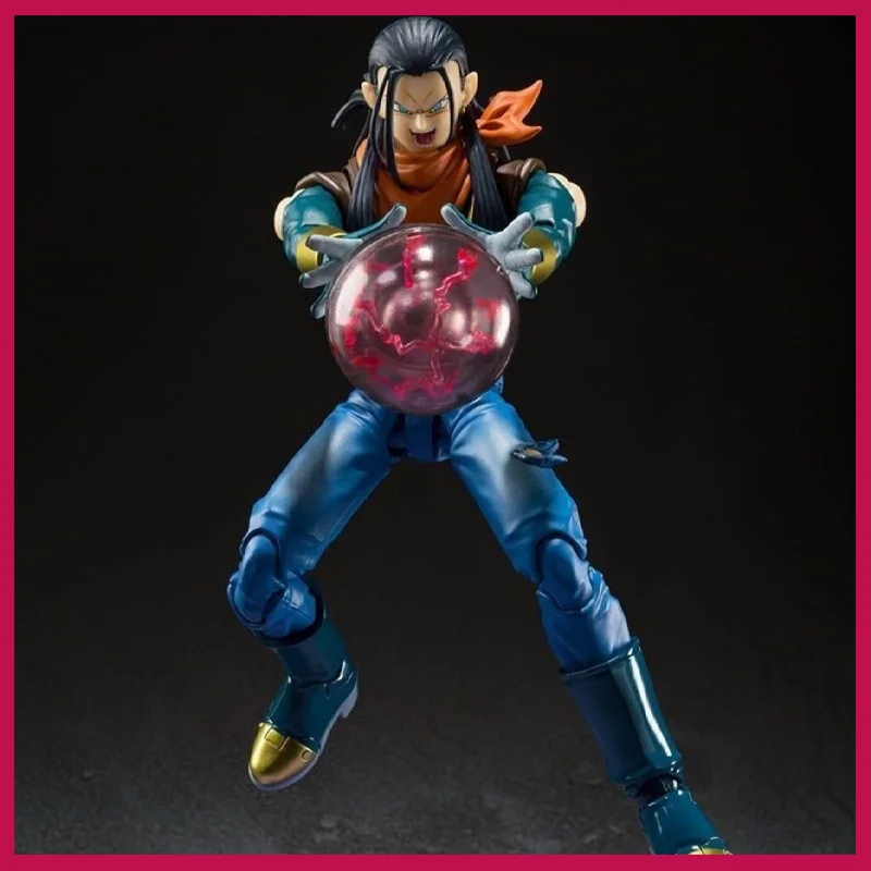 

Anime Dragon Ball Saiyan Son Goku Shf Artificial Person No. 17 Handmade Surrounding Models Ornamentstoys Gifts