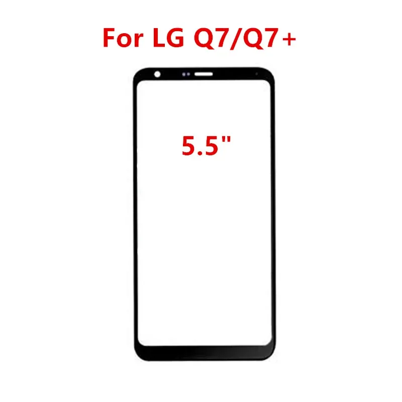 Outer For LG Q6 Q7 G6 G7 G8X G8S V60 Q730 Q92 Front Touch Panel LCD Display Screen Glass Cover Repair Replace Parts