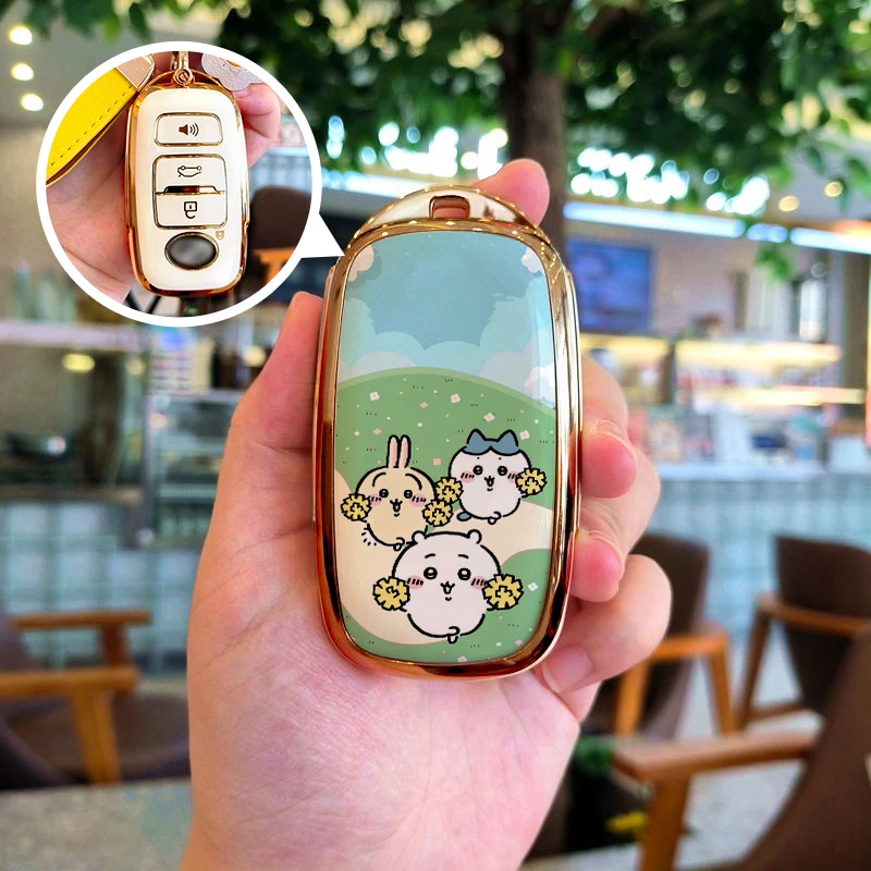 Для Perodua Rush Daihatsu Tanto LA600S LA800S LA610S Малайзия автомобильный чехол с дистанционным управлением для смарт-ключа Chiikawa