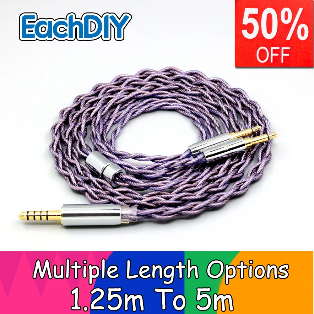 

140 cores litz Type2 1.8mm 7N OCC Headphone Cable For AH-D7200 AH-D5200 Denon AH-D9200 AH-D600 AH-D7100 LN007873