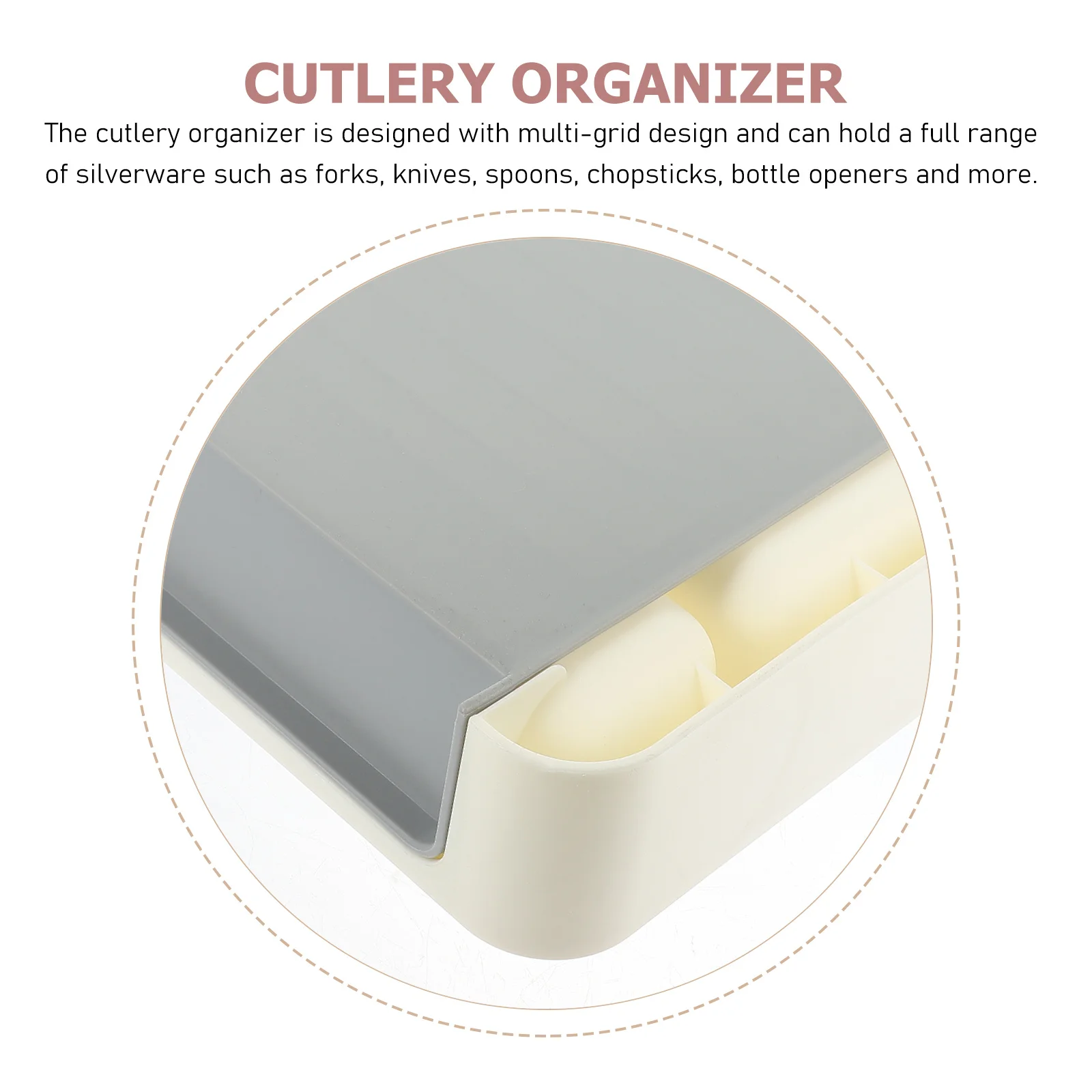 1 مجموعة متعددة الشبكة أدوات المائدة المنظم صندوق سميكة Pp الفضيات تخزين ل درج المطبخ كونترتوب أواني حامل تكويم #1