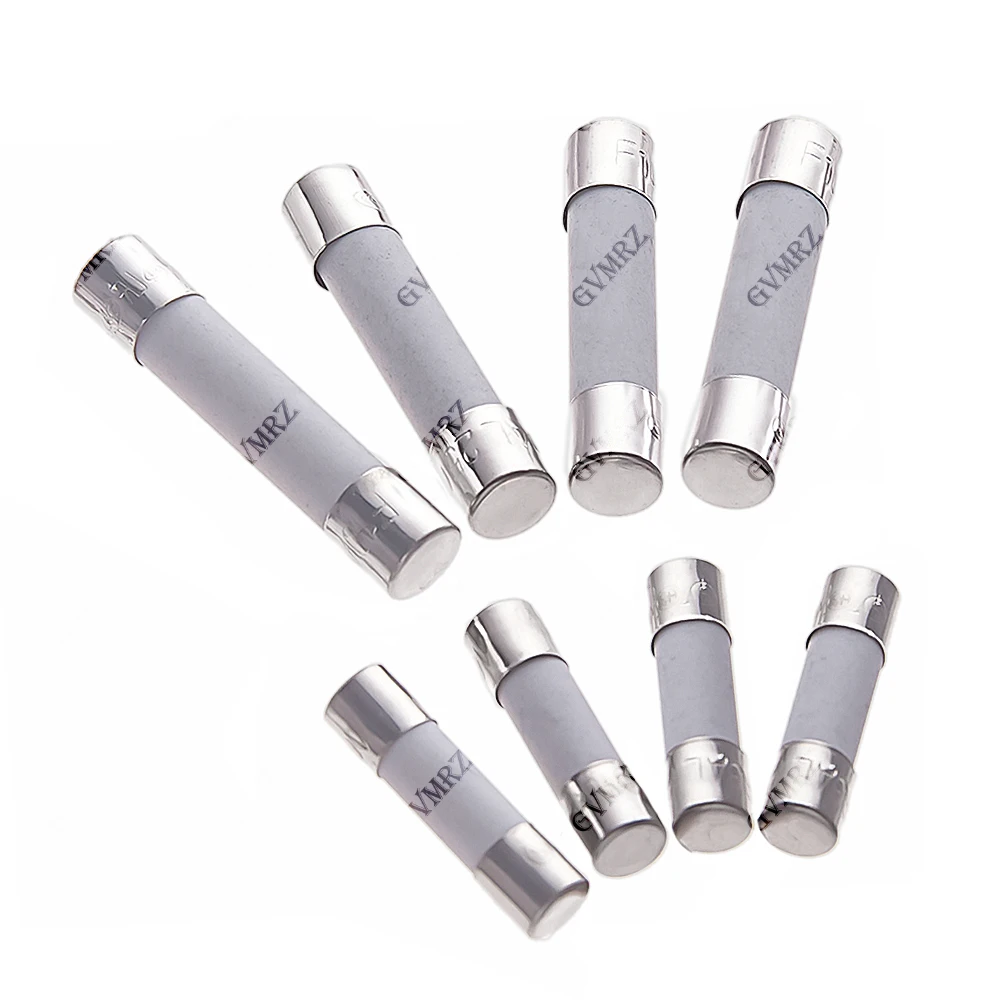10PCS 4A-30A 0.1A 0.25A 0.5A 1A 1.5A 6X30MM 5X20MM Fast Blow Ceramic Fuse 5*20mm 250V 2A 2.5A 3A 3.15A  Slow Break The Fuse Tube
