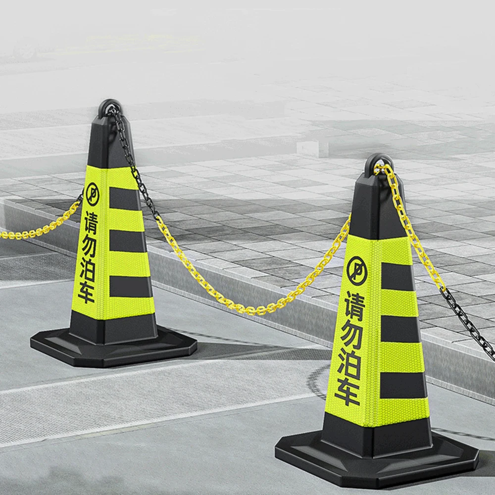 25M Plastic Warning Chain Road Warning Block Barrier Traffic Crowd Parking Control Used Urban Roads Highway Maintenanc Isolation