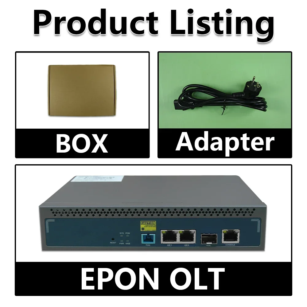 NETONE GPON OLT 1PON 128 ONU 10G Uplink C+ GBIC MINI GPON OLT 1 Port SFP 100-240V AC 12V DC Power  VSOL OLT