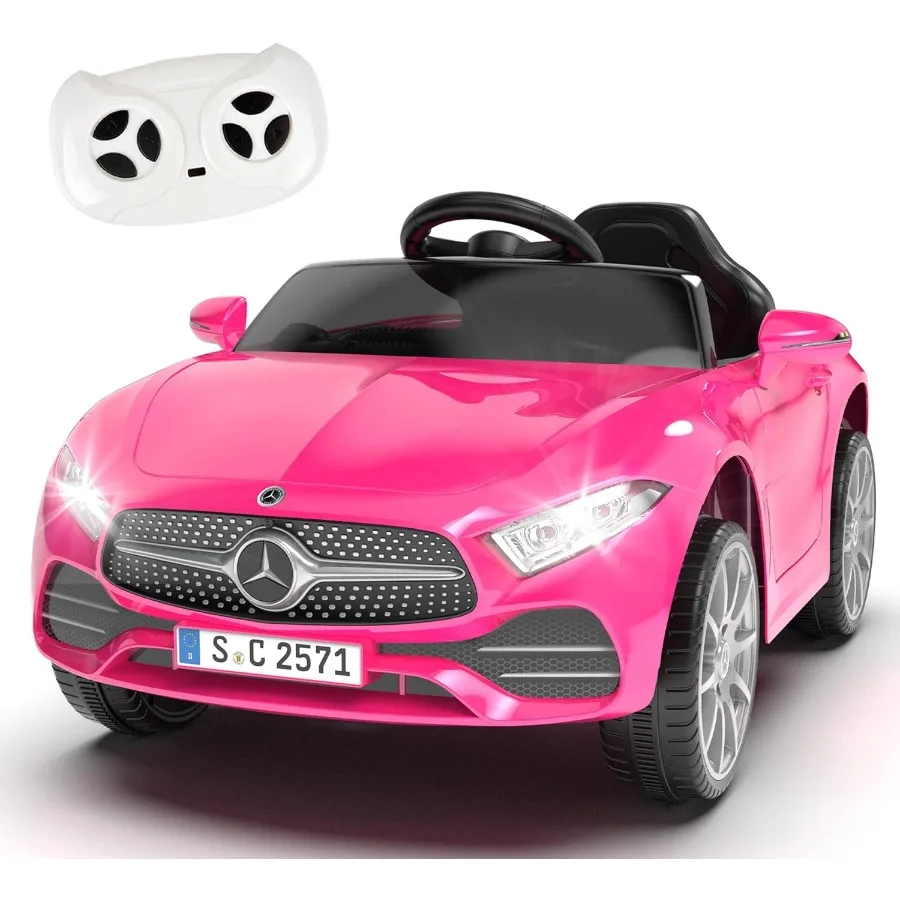 ライセンス取得済みのCLS 350 12V電動乗用玩具、幼児向け、親御さん用コントロール付き、スプリングサスペンション搭載、女の子向けパワーホイール