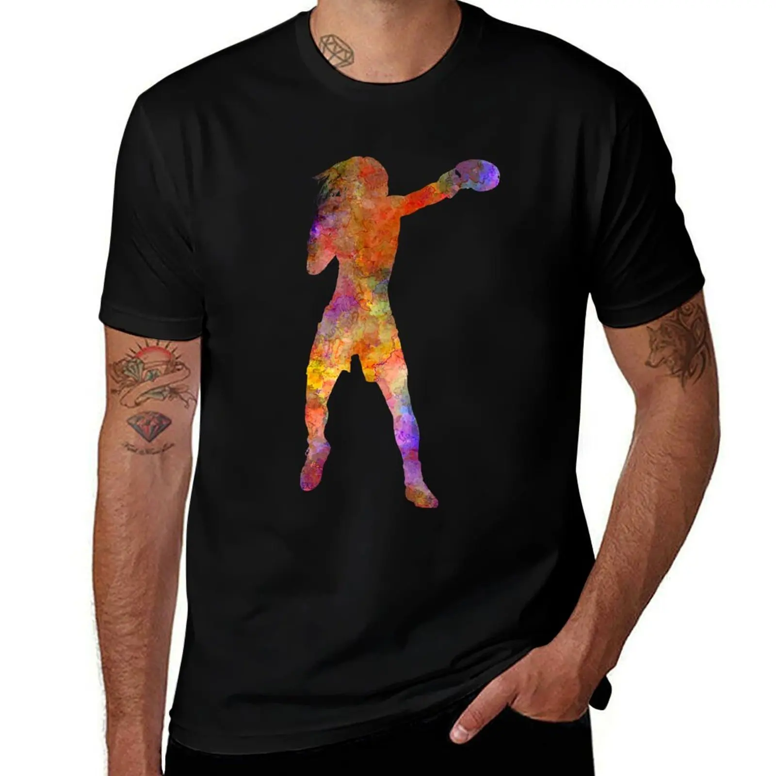 Woman boxer boxing kickboxing silhouette isolated 03 T-Shirt Quick Dry Travel T-Shirt