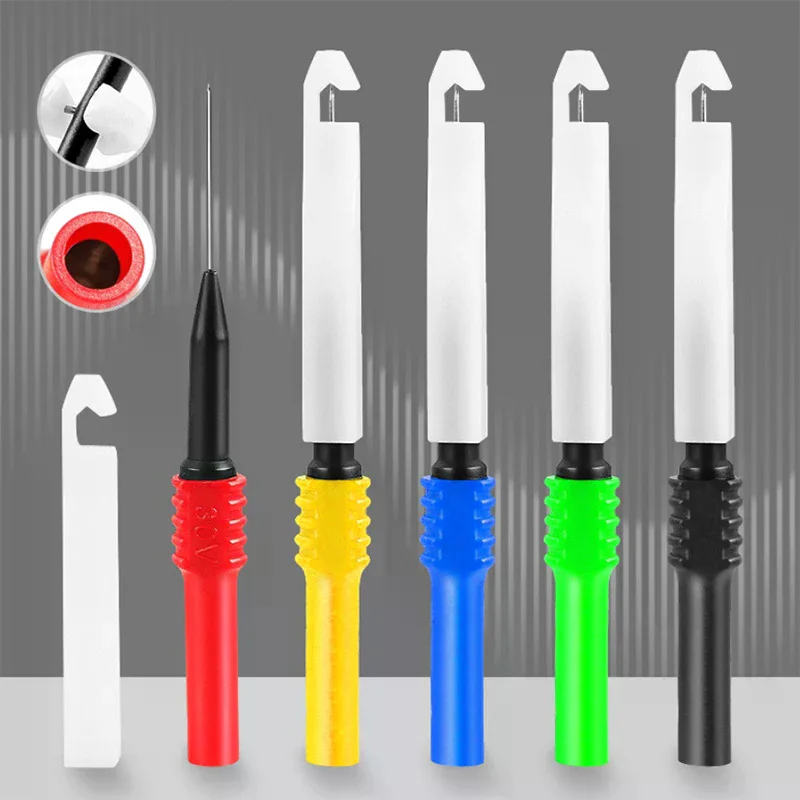 1/5Pcs Compact Oscilloscope Multimeter Probe for Auto Mechanic; Test Needle; Back Pin Banana Plug Diagnostic Tester
