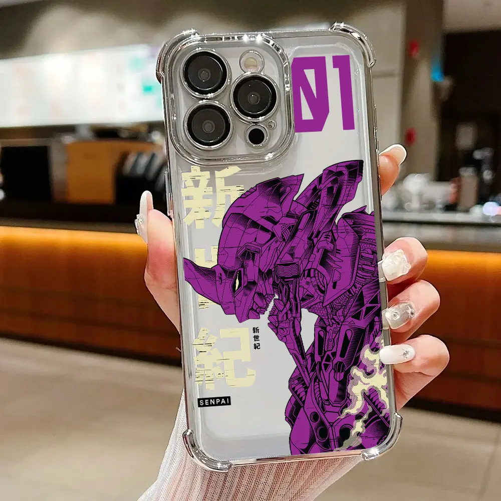 Anime E-Evangelions Phone Case For Samsung S26 S25 S24 S23 S22 S21 S20 FE Note20 Edge Plus Ultra 4G 5G Anti Fall Airbag view 2