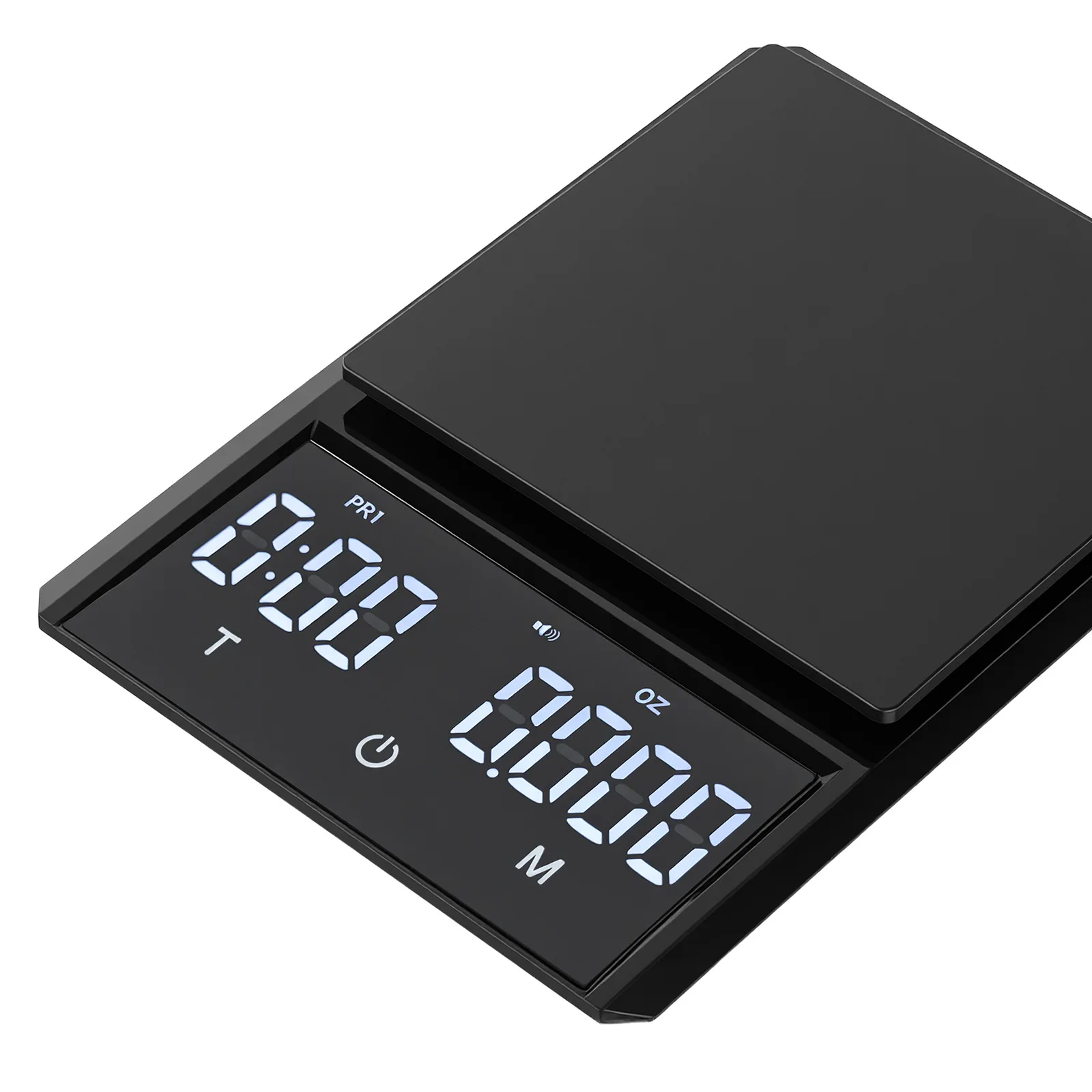 JF-033 for espresso and Pour Over Scale with Timer 0.1g Accuracy 3kg for Max Weight for auto Power USB Rechargeable Non-Slip