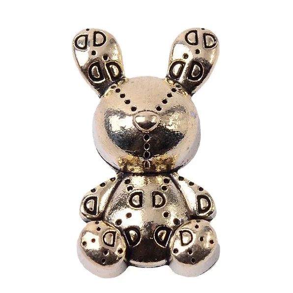 DIY clothing bag personalized English alphabet handmade materials retro cute rabbit bear alloy accessories wholesale