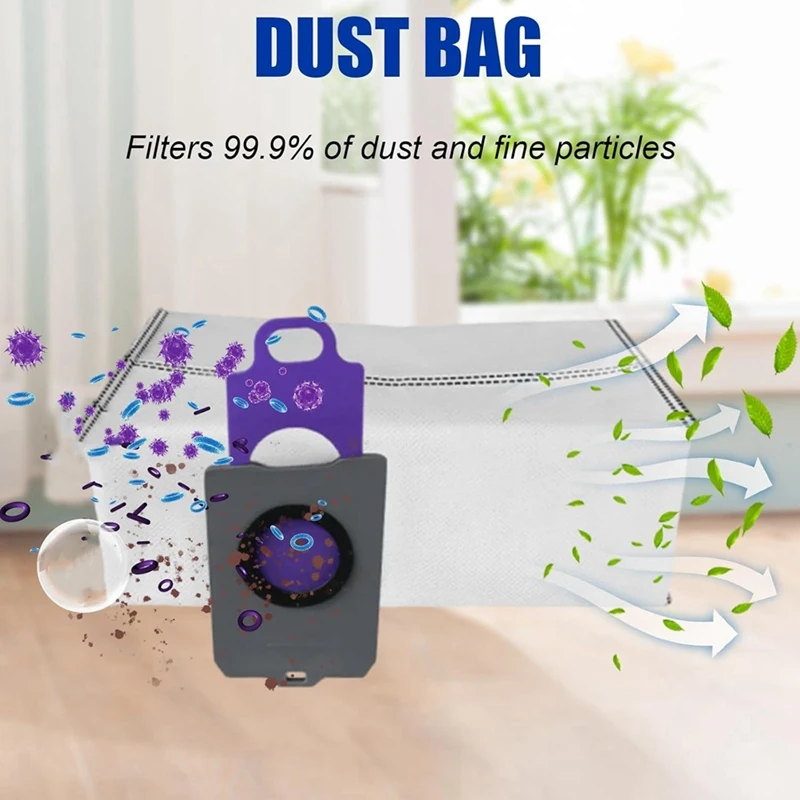 12Pcs Dust Bag Replacement For Narwal Freo Z Ultra   Vacuum Cleaner Accessories Dust Garbage Bags