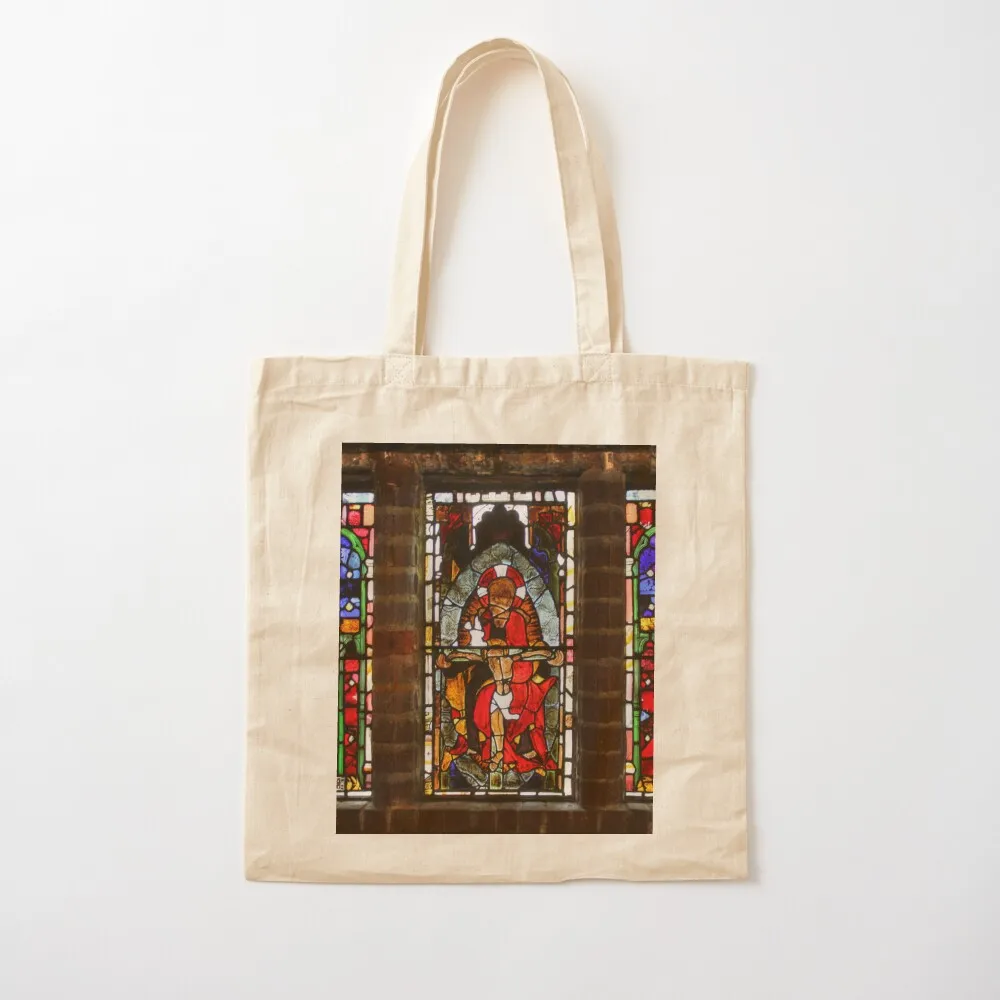 Stained Glass Window at Hever Castle Tote Bag the tote custom Canvas