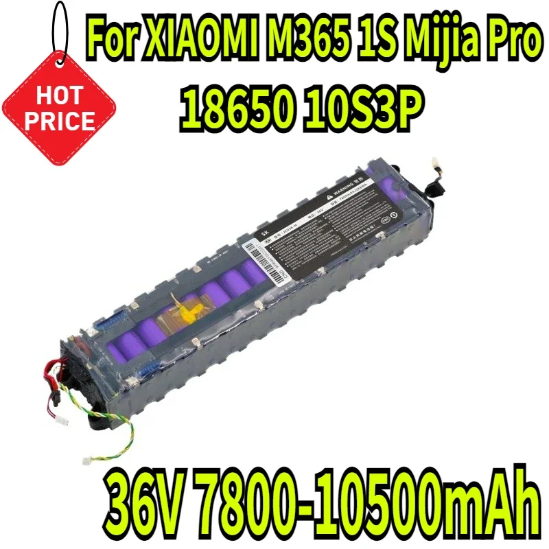 Batterie Lithium-Ion 18650 10S3P 36V 7800-10500mAh 100Ah Pour Batterie For XIAOMI M365 1S Mijia Pro Avec Communication Bluetooth